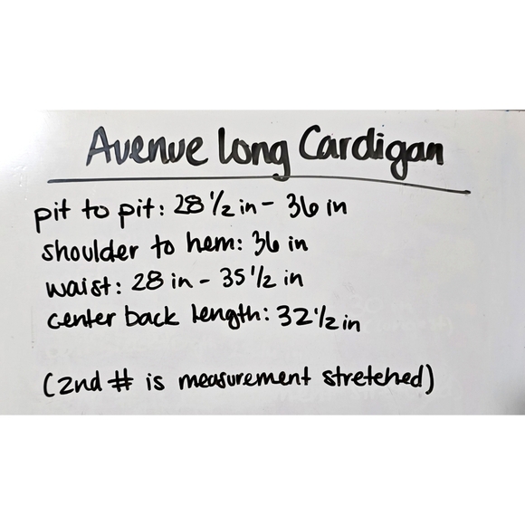 AVENUE Heather Taupe Grey Long Line Open Front Cardigan, Size 18/20, 2X - Picture 11 of 12